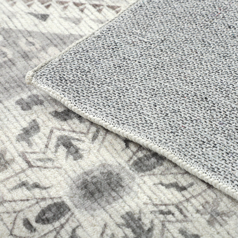 60 Cm X 180 Cm Lagos Grey Machine Washable Non Slip Kitchen Mat - Fab Habitat , Machine Washable Kitchen Mats, [product_size],