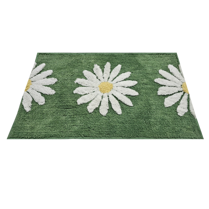 50x80cm Woodcliff Sage 100% Bathroom Mats