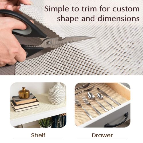 Ivory Non Slip Rug Underlay (200 cm x 300 cm) - Fab Habitat , Rug Underlay,