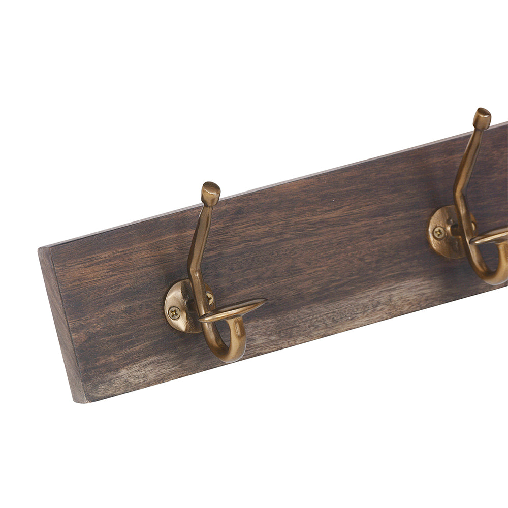 Columba 90 cm Wood And Metal Wall Hook - Fab Habitat , Wall Hooks,