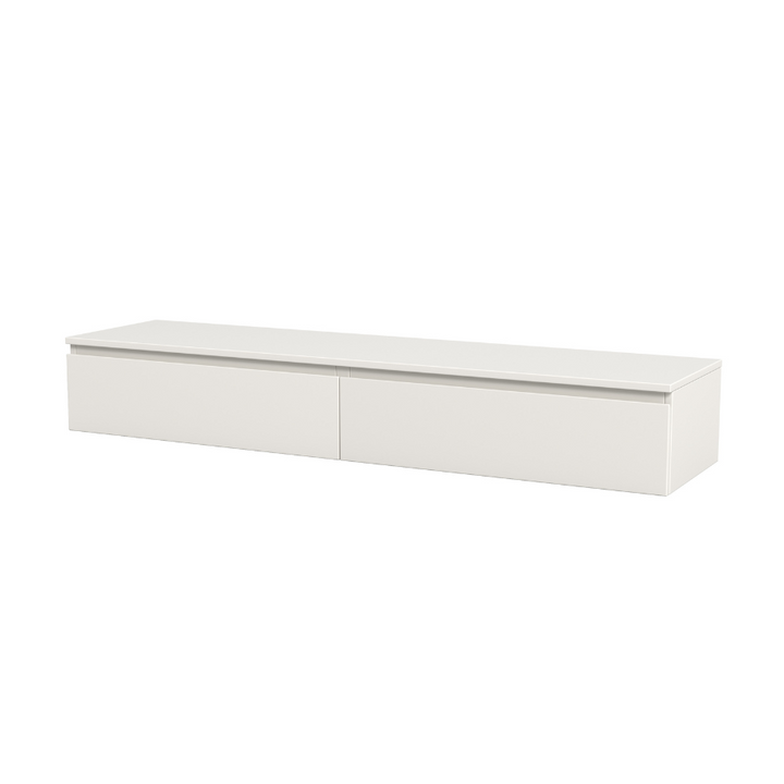 Madison Floating White TV Unit with Storage - 160cm - Fab Habitat , TV Units,