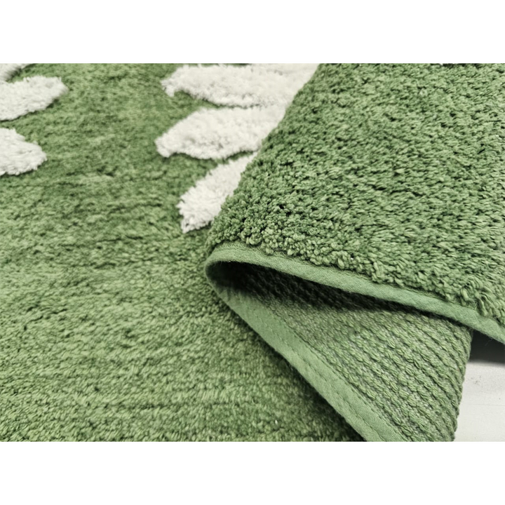 50x80cm Woodcliff Sage 100% Bathroom Mats