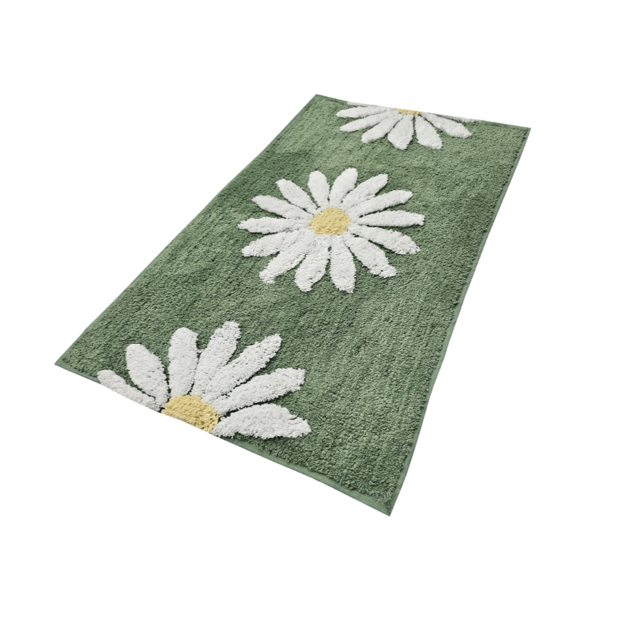 50x80cm Woodcliff Sage 100% Bathroom Mats