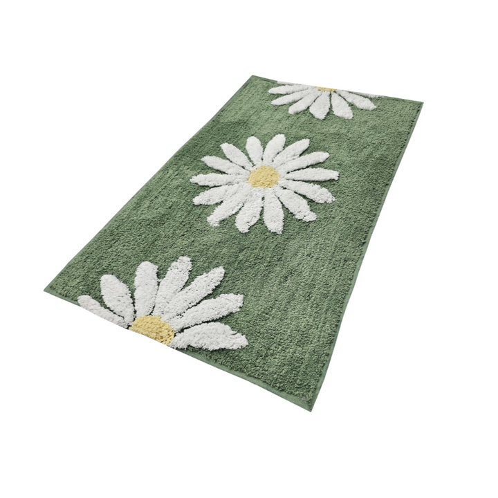 50x80cm Woodcliff Sage 100% Bathroom Mats