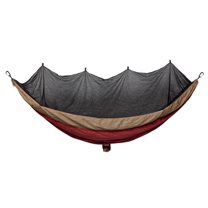 Bug Net Hammock - Ruby Wine Body & Lead Grey Border - Fab Habitat , Hammocks, [product_size],