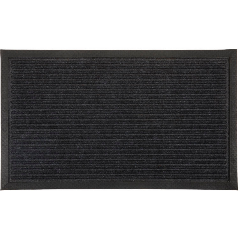 Daro Charcoal Black Thin Polypropylene doormat - Fab Habitat , Doormats,