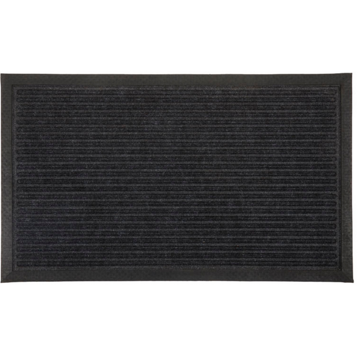Daro Charcoal Black Thin Polypropylene doormat - Fab Habitat , Doormats,