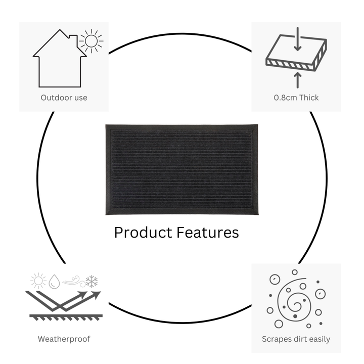 Daro Coir Doormat – Decorative Pattern Entry Rug – Buy Online in Australia