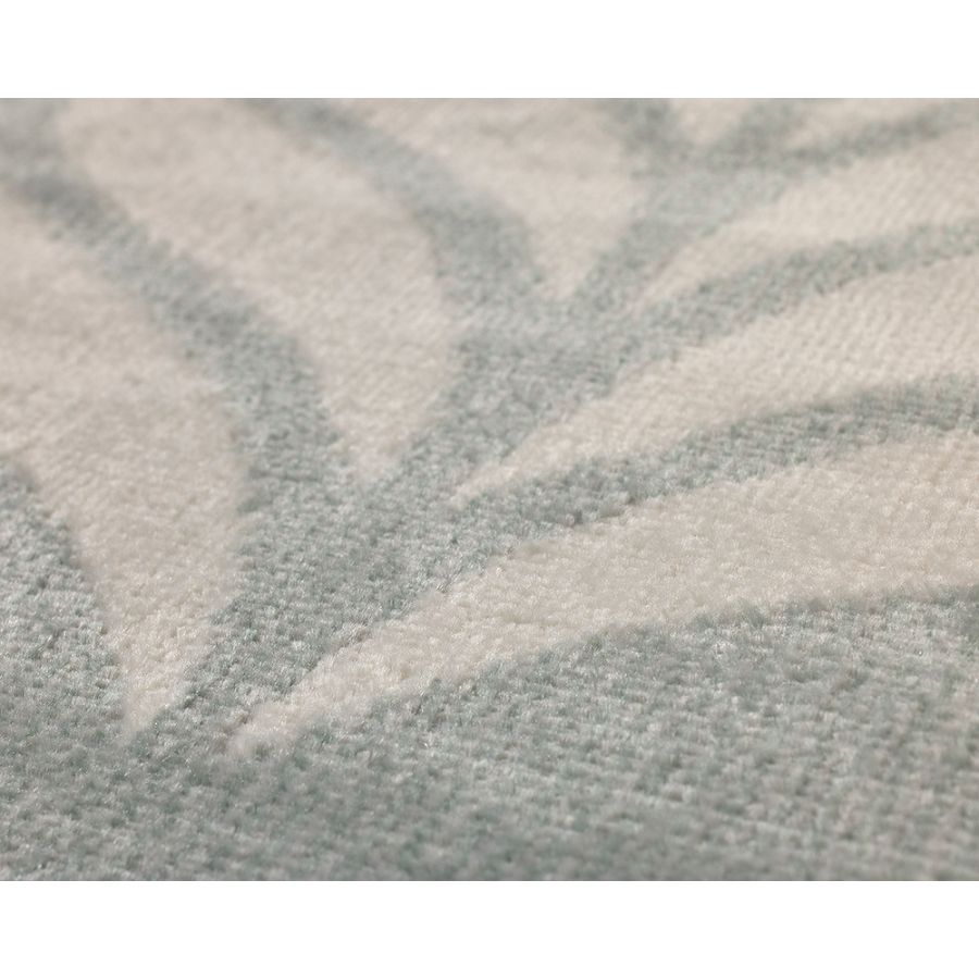 Dibang Aqua Light Green and Cream Indoor Outdoor Rug