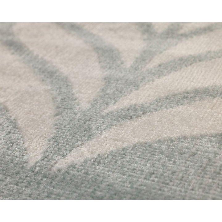 Dibang Aqua Light Green and Cream Indoor Outdoor Rug