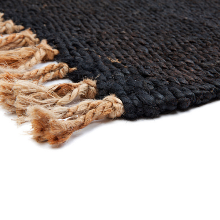 60x90 CM Estate Charcoal Black Jute doormat - Fab Habitat , Doormats, [product_size],