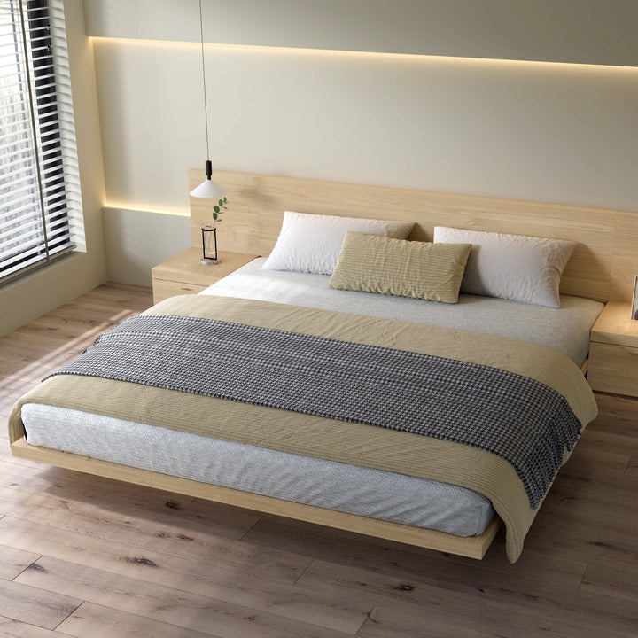 Fuji Natural Queen Bed - Fab Habitat , Beds, [product_size],