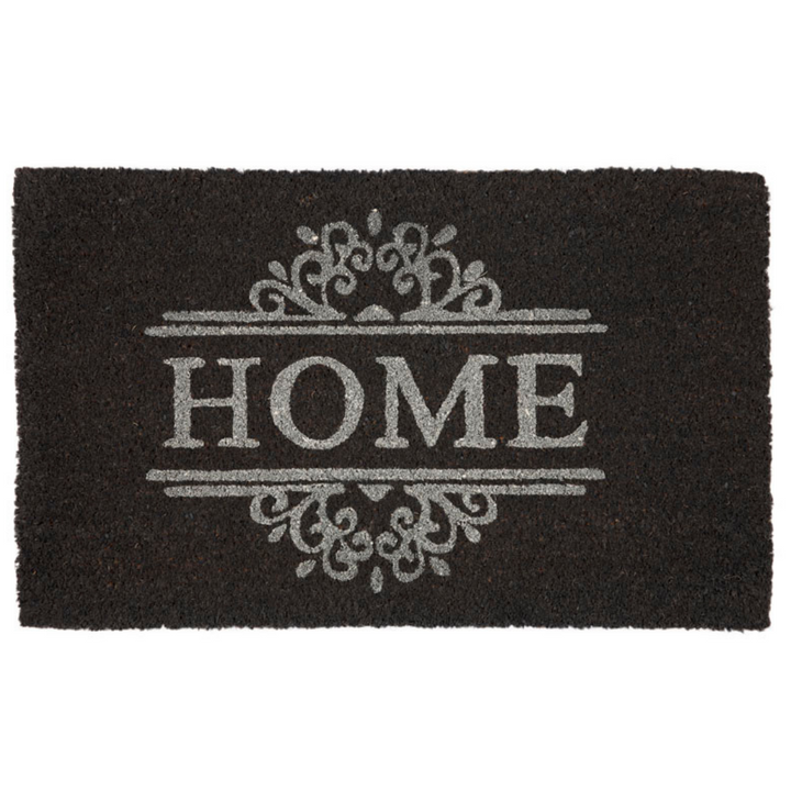 Home Dark Grey PVC Backed Coir Doormat - Fab Habitat , Doormats, [product_size],