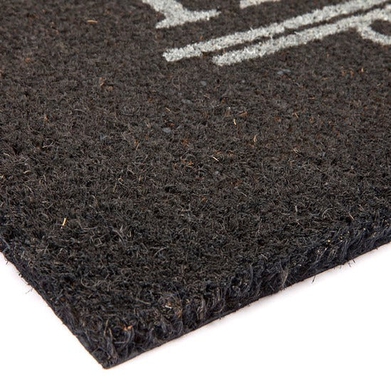 Dark Grey PVC Backed Home Long Front Door Mat - Fab Habitat , Doormats, [product_size],