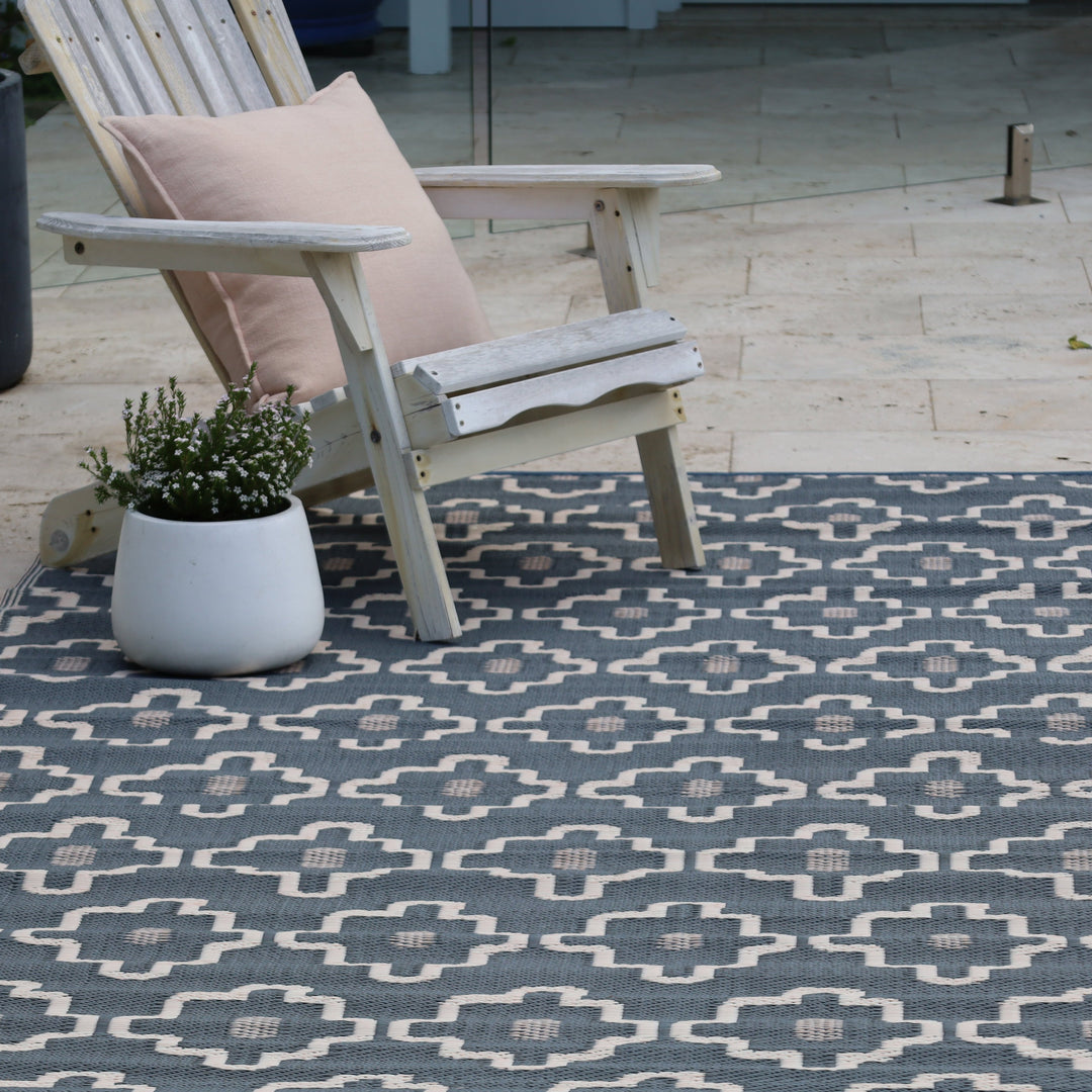 Copenhagen Modern Recycled Plastic Reversible Outdoor Rug - Fab Habitat , Recycled Plastic Rugs & Mats, [product_size],