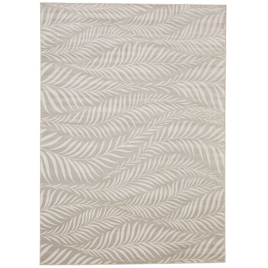 Manad Beige Botanical indoor Outdoor Rug