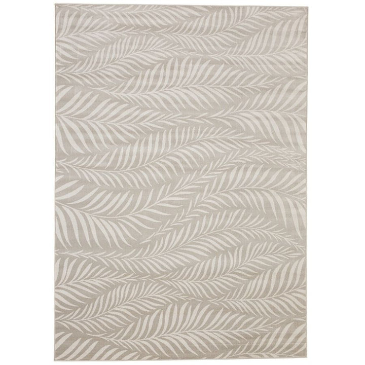 Manad Beige Botanical indoor Outdoor Rug