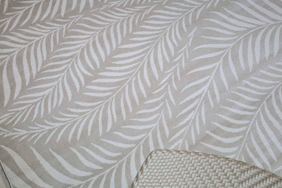 Manad Beige Botanical indoor Outdoor Rug