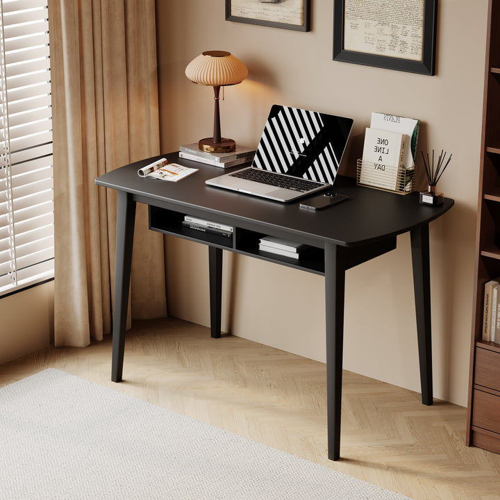 Minaxi Black Modern Study Desk or Office Desk