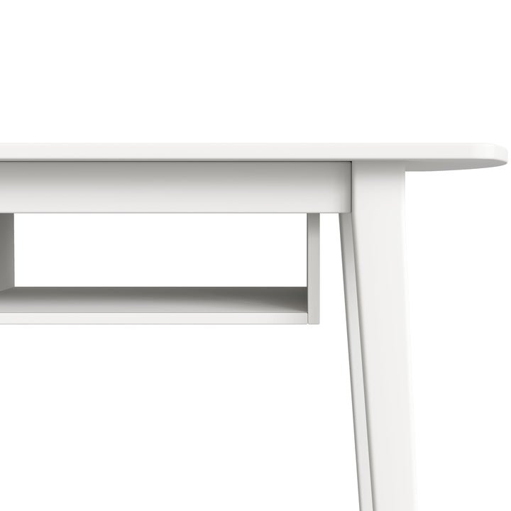 Minaxi White Modern Study Desk or Office Desk