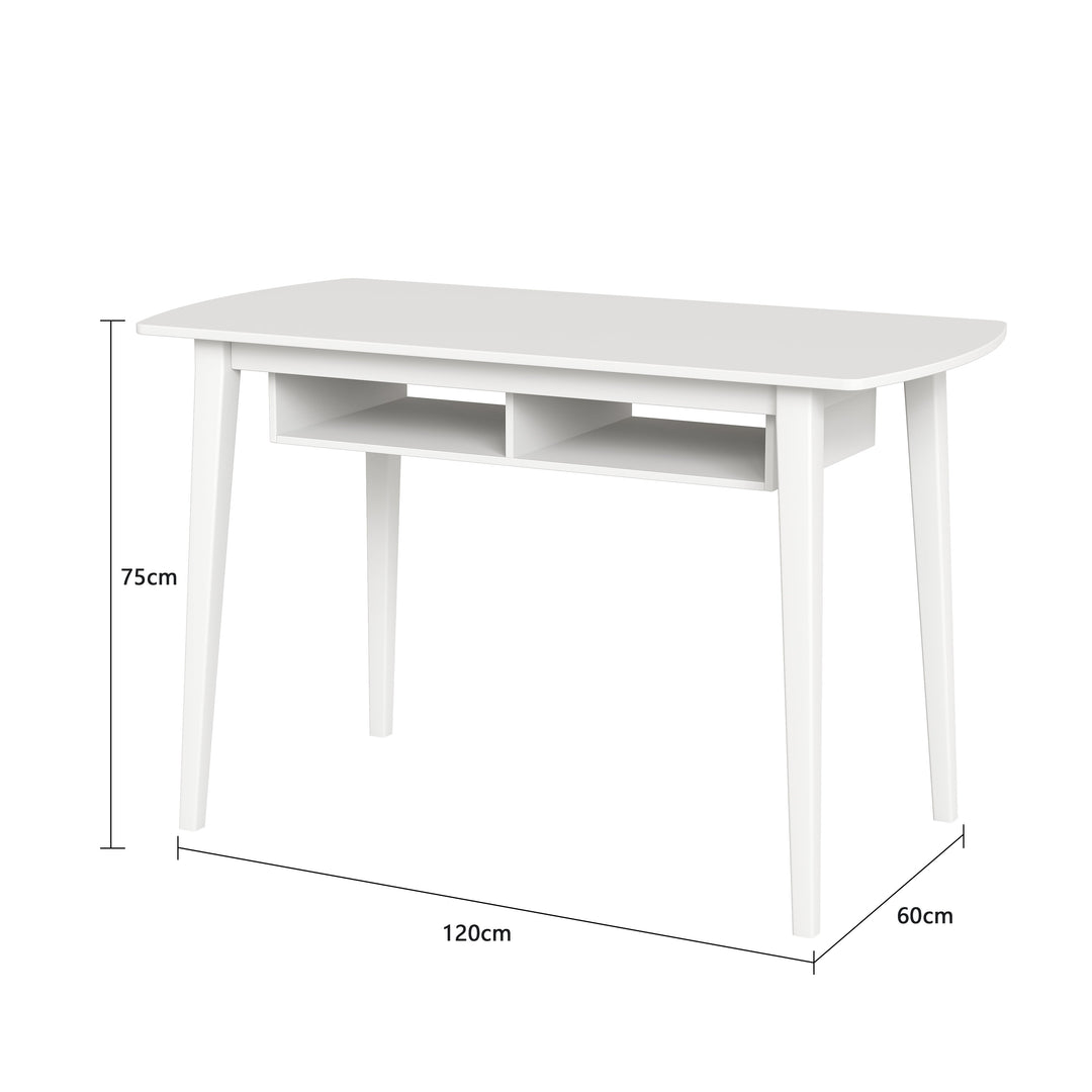 Minaxi White Modern Study Desk or Office Desk