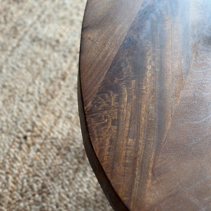 Nova Walnut Finish 130 CM Wooden Oval Coffee Table - Fab Habitat , Coffee Tables, [product_size],