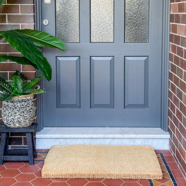 Regis Natural Long Coir Doormat - Fab Habitat , Doormats, [product_size],