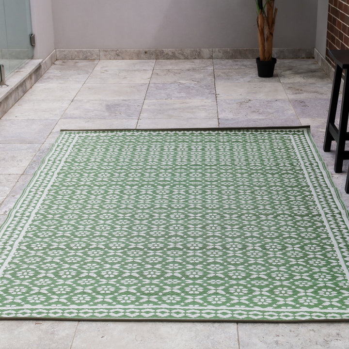 Ronda Sage rug 60x90cm soft textured floor mat buy online in Australia