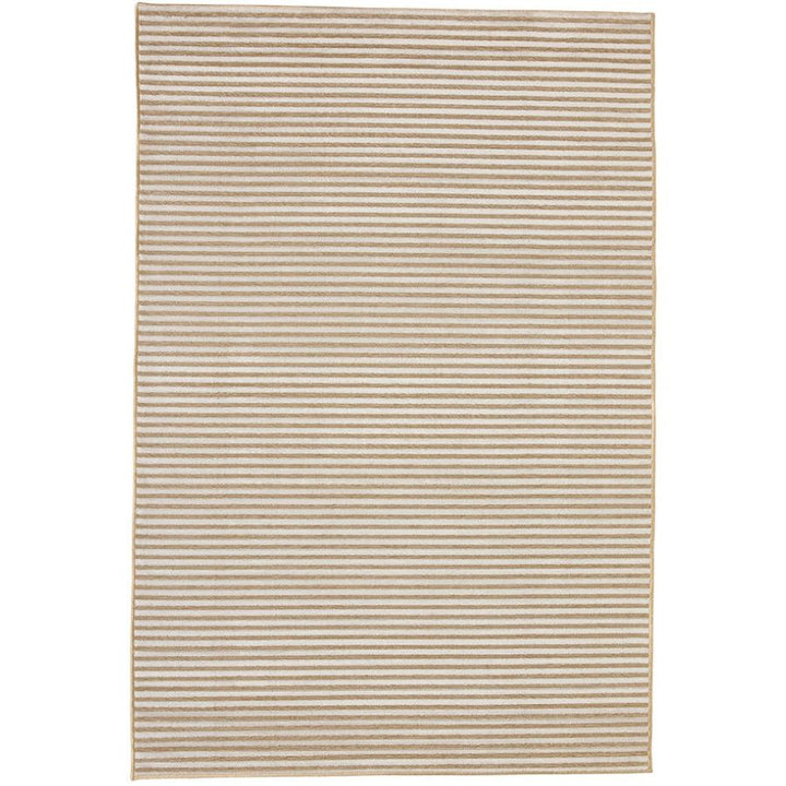 Seoul Beige Striped Indoor Outdoor Rug