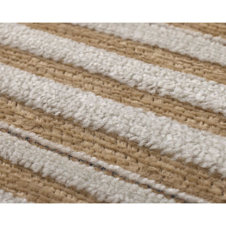 Seoul Beige Striped Indoor Outdoor Rug