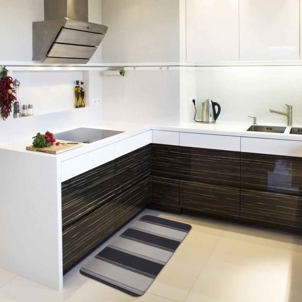 Stripe Deep Cavern Laundry & Kitchen Mat - Fab Habitat , Soft Padded Kitchen Mats, [product_size],