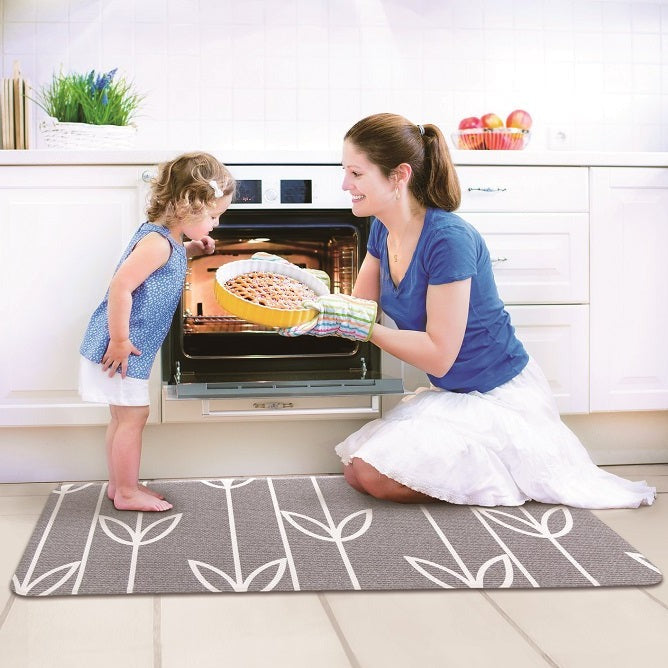 Stripe Deep Cavern Laundry & Kitchen Mat - Fab Habitat , Soft Padded Kitchen Mats, [product_size],