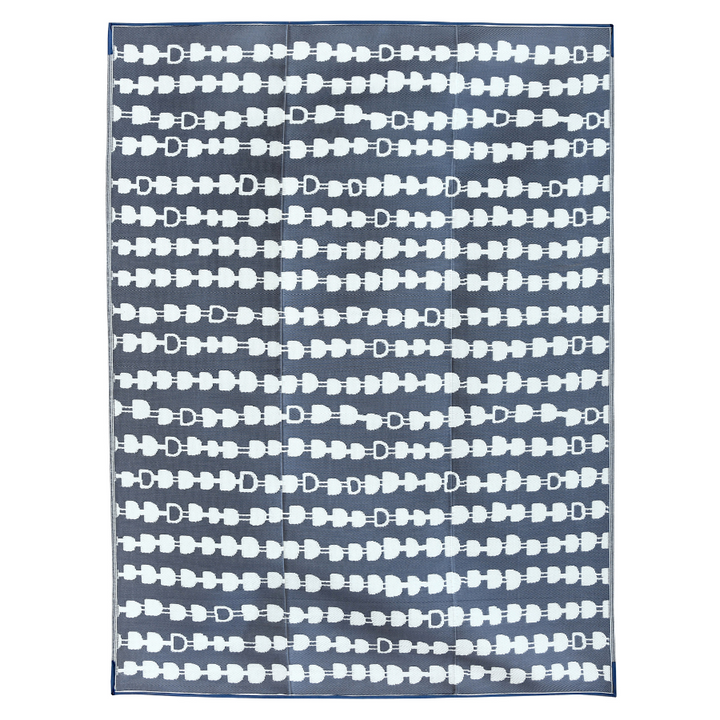 Stripes Arrow Charcoal Foldable Waterproof Large Camping Mat - 270x360 CM - Fab Habitat , Camping Mats,