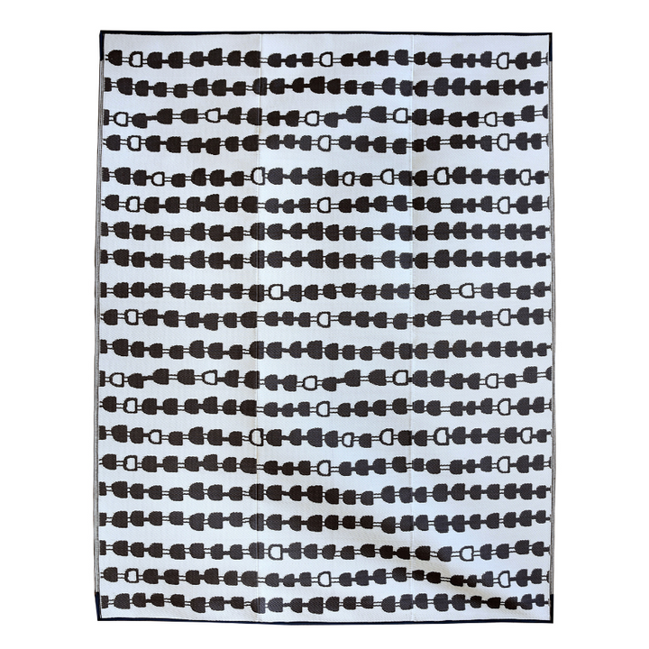 Stripes Arrow Charcoal Foldable Waterproof Large Camping Mat - 270x360 CM - Fab Habitat , Camping Mats,