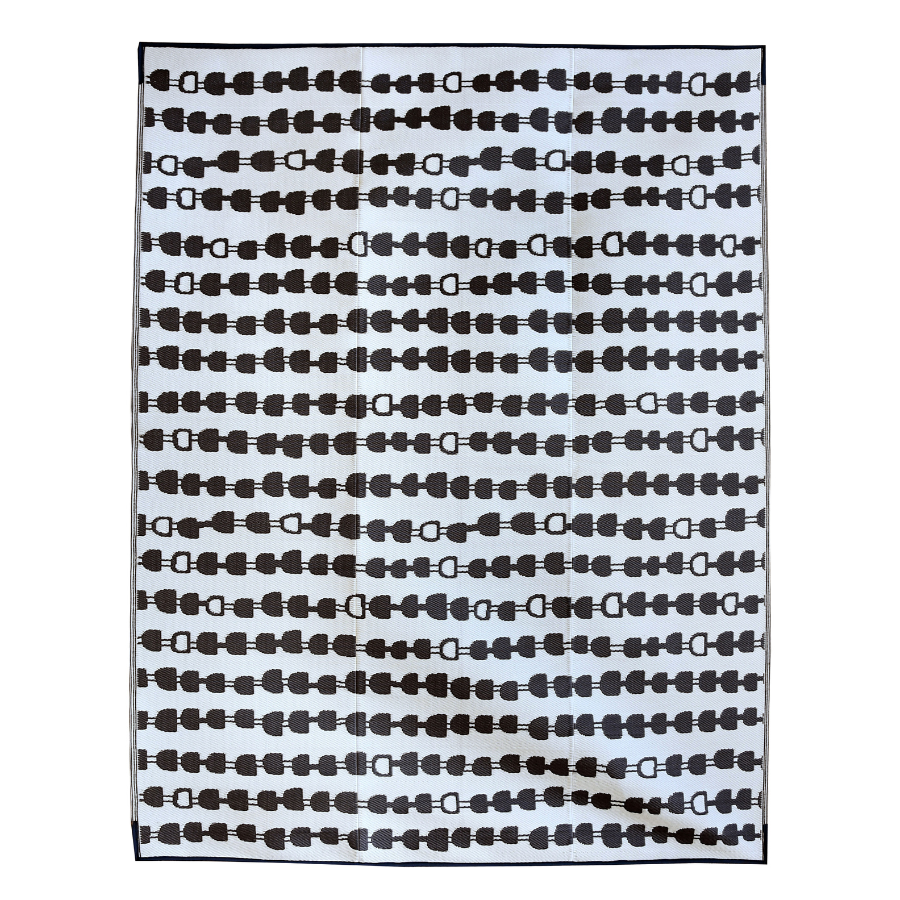 Stripes Arrow Charcoal Foldable Waterproof Large Camping Mat - 270x360 CM - Fab Habitat , Camping Mats,