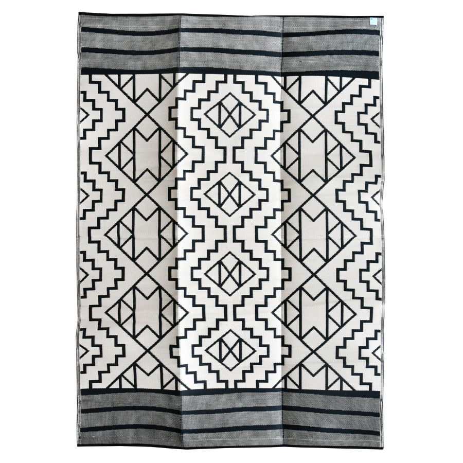 Kilimanjaro Black And Cream Foldable Waterproof Large Camping Mat - 270x360 CM - Fab Habitat , Camping Mats,