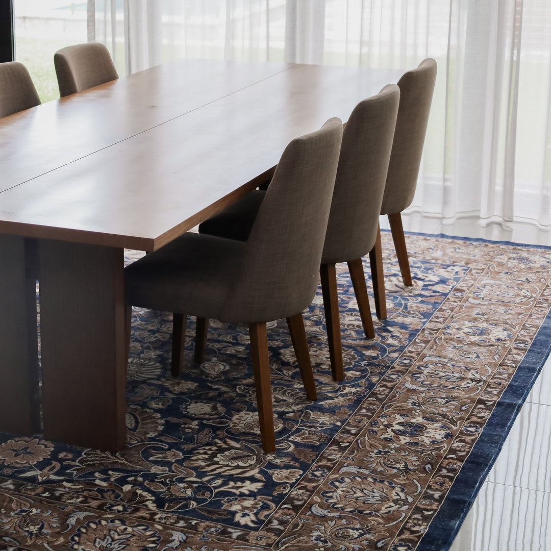 Vihaan grey and white geometric machine washable rug 150x210 cm – buy online in Australia