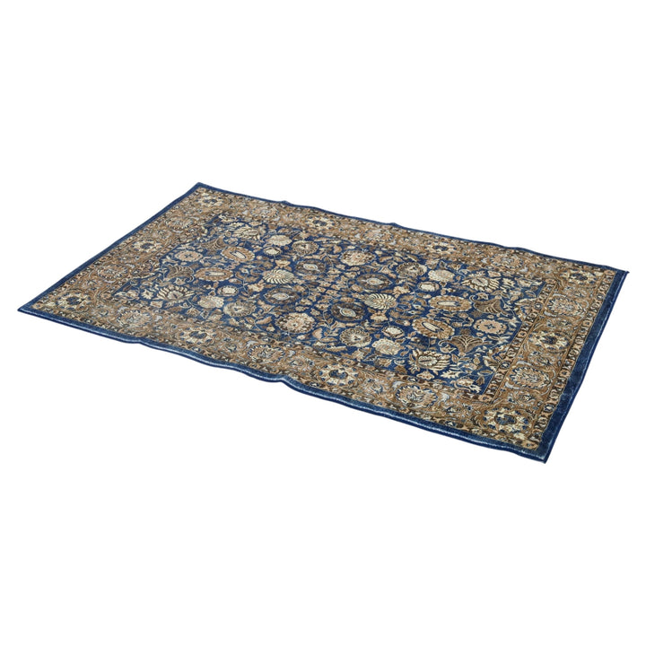Vihaan beige washable rug in living room setup – durable and stylish – 150x210 cm – buy online in Australia
