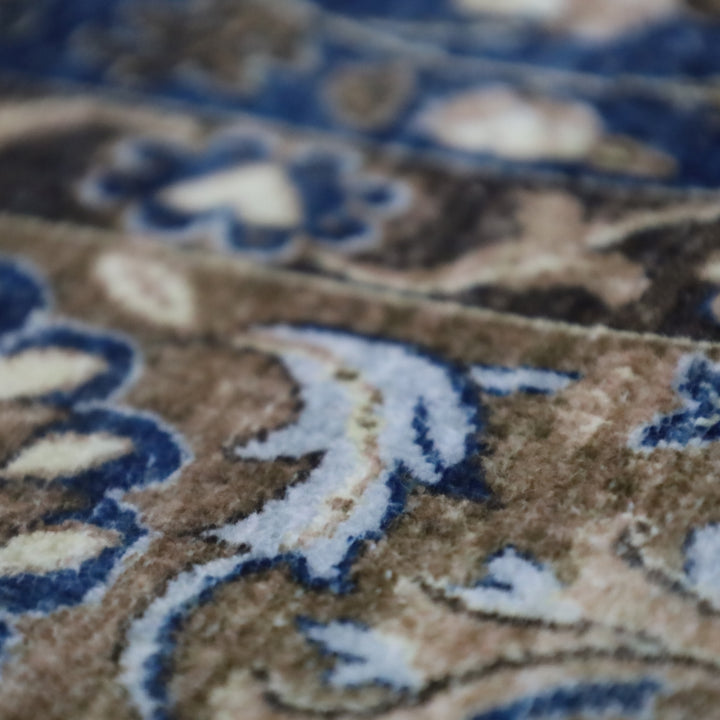 Vihaan abstract grey and ivory rug – machine washable – 240x300 cm – order online in Australia