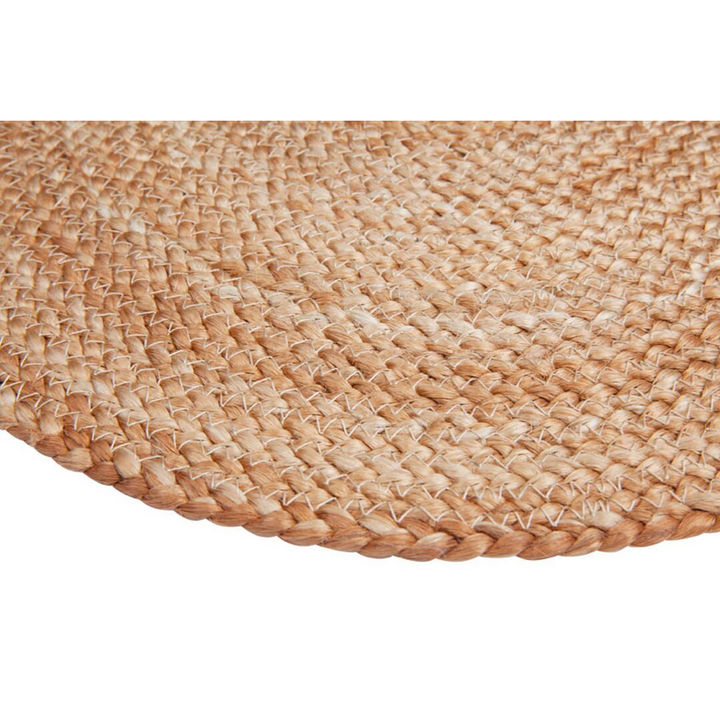 Set Of 4 Willow Natural Jute Round Placemats And Coasters - Fab Habitat , Placemats,
