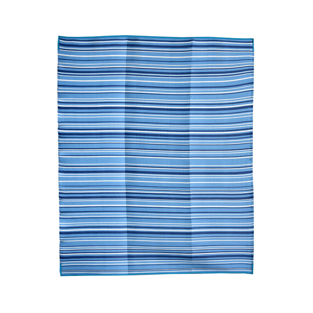 Zenith Blue Stripes Foldable Waterproof Large Camping Mat - 270x360 CM - Fab Habitat , Camping Mats,