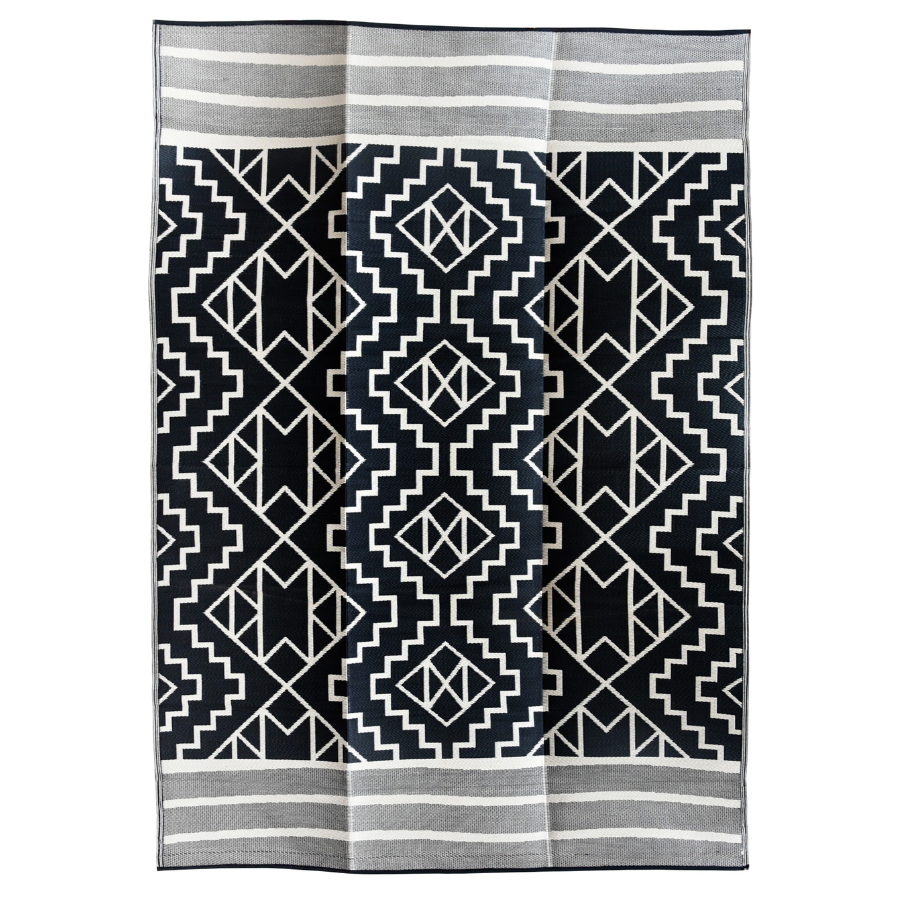 Kilimanjaro Black And Cream Foldable Waterproof Large Camping Mat - 270x360 CM - Camping Mats Fab Habitat