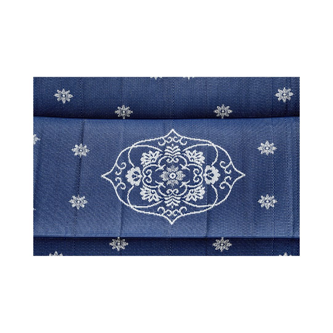Oriental Blue & White Traditional Foldable Waterproof Large Camping Mat - 270x360 CM - Camping Mats Fab Habitat