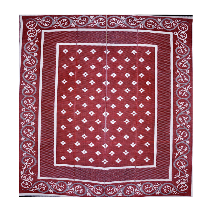 Orissa Red Foldable Waterproof Large Camping Mat - 270x360 CM - Camping Mats Fab Habitat