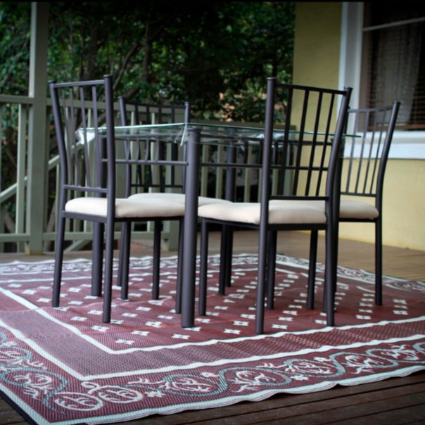 Orissa Red Foldable Waterproof Large Camping Mat - 270x360 CM - Camping Mats Fab Habitat