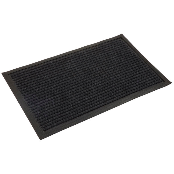 Daro Charcoal Black Thin Polypropylene doormat - Doormats Fab Habitat
