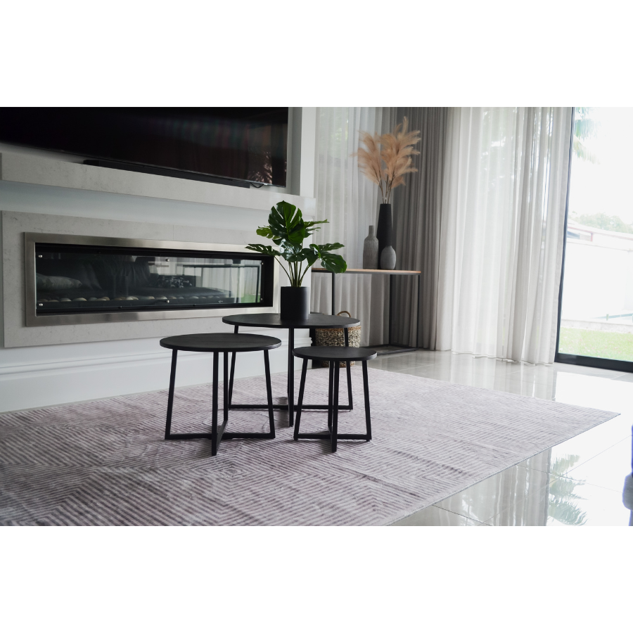 Pam Grey Machine Washable Area Rug - Rugs Fab Habitat
