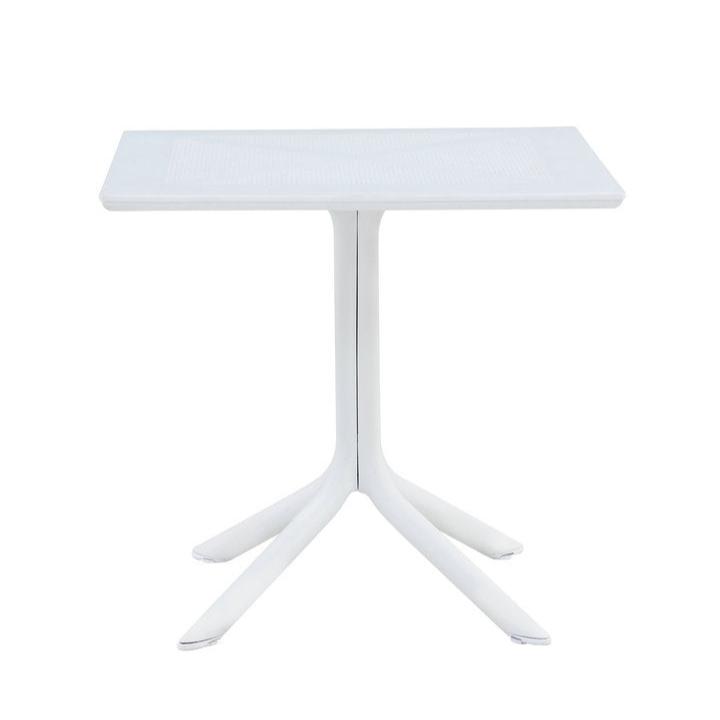 Santacruz White Cafe Table - Outdoor Furniture Fab Habitat