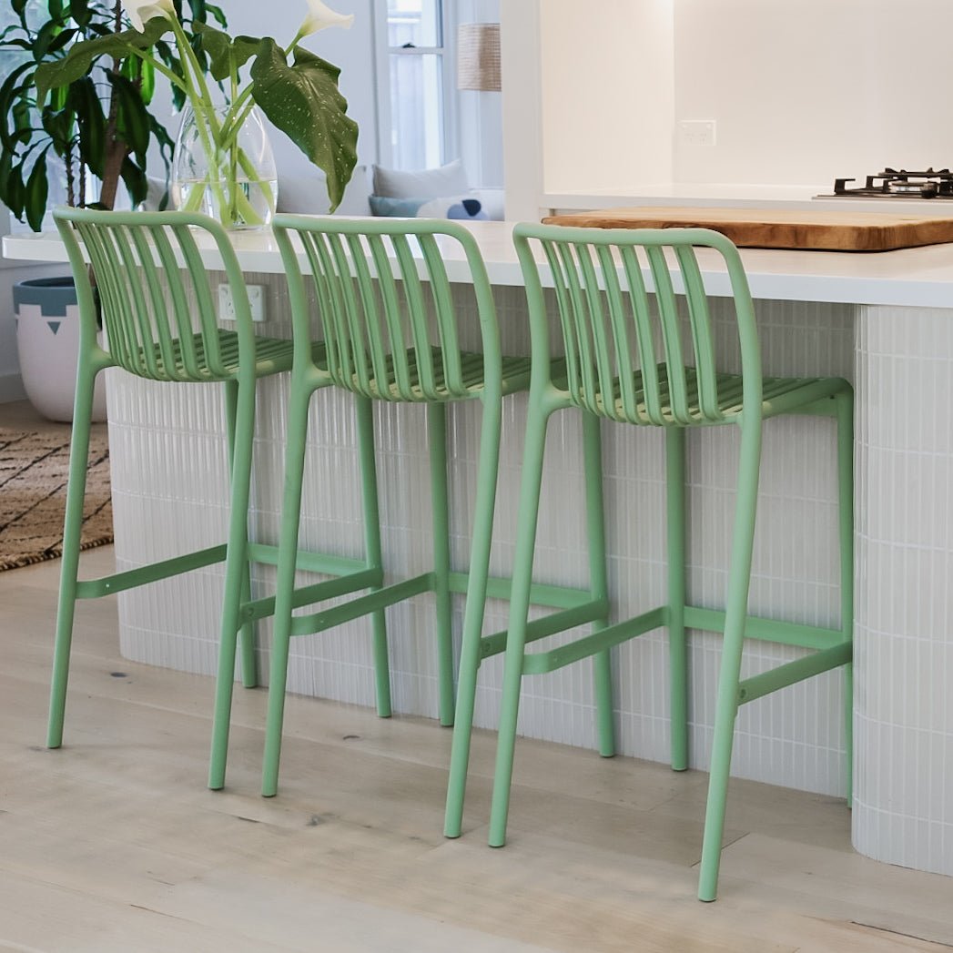Buy Bertioga Mint Green Outdoor Barstool Online in Australia