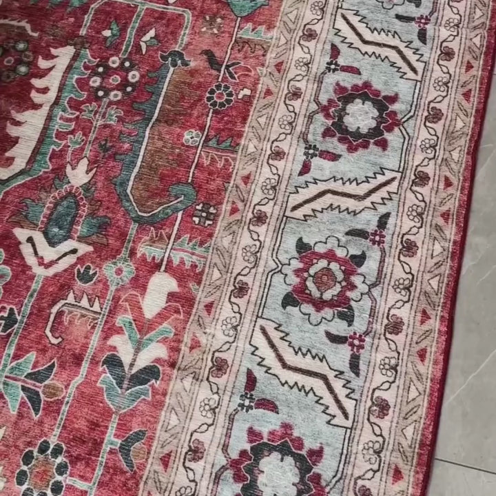 Manila Traditional Machine Washable Rug